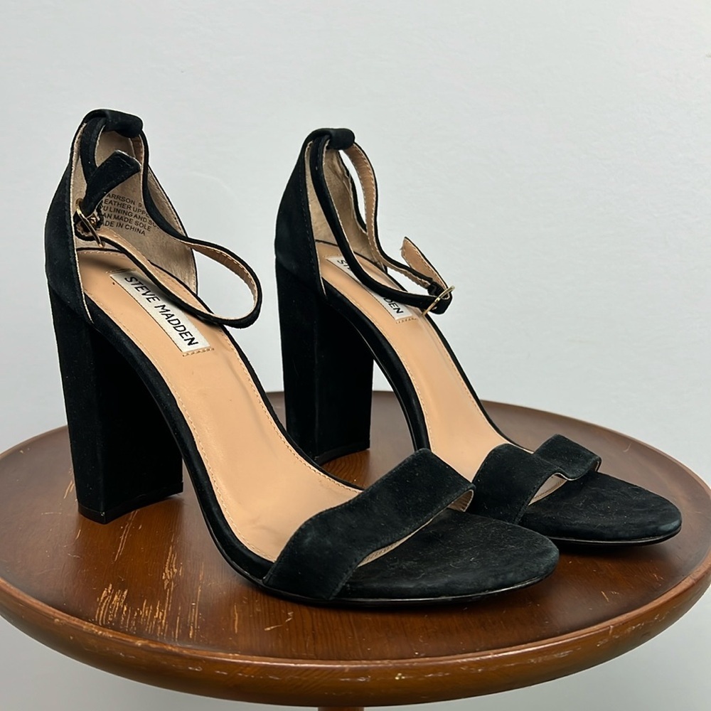 Steve Madden Carrson size 9.5 leather upper women’s heels - Picture 1 of 6